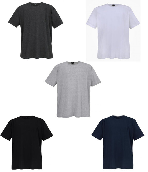 Herren T-Shirt in Übergröße 5 Farben von Lavecchia Gr. 5 weiß