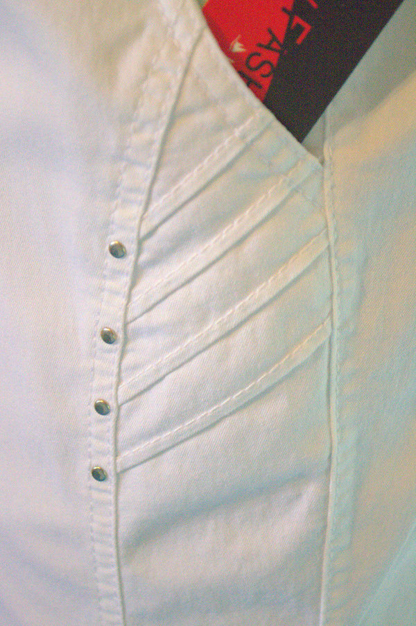 3/4 Damenhose Schlupfhose Gr.44 weiß Baumwollmischung mit Taschen