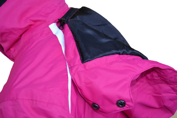 Damen Skijacke CMP in pink-rasberry, abnehmbarer Kapuze, verschweißte Nähte